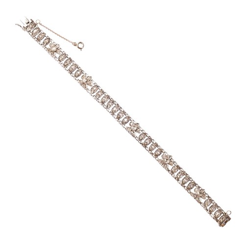 Bracciale oro bianco e - oro,