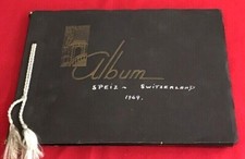Vintage Holiday Photo Album Switzerland Speiz Thun Kandersteg Niederhorn 1949