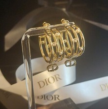 Dior crystal hoop earrings - crystal,