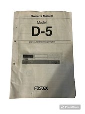 Fostex D-5 D5 Digital Master