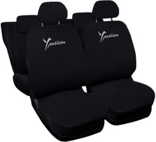 COPRISEDILI AUTO COMPATIBILI CON YPSILON FODERE NERE - SEDIOLINI POST. 50/50