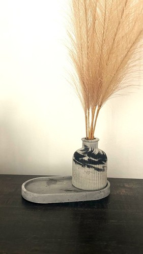 Vaso cemento fatto mano - cemento,