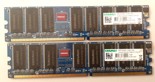 Ram kingmax ddr1 400 - 400, gb