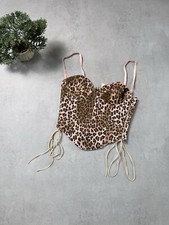 Top corsetto donna leopardato