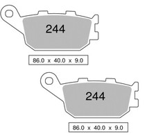 COPPIA PASTIGLIE FRENO TROFEO