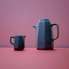 SERVIZIO CAFFÈ PORCELLANA Pagnossin 1970 Caffettiera Lattiera VINTAGE COFFEE SET