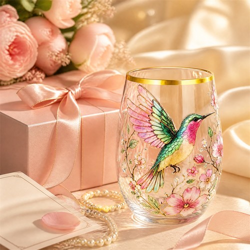 Tazza tè colibrì acrilico - da,