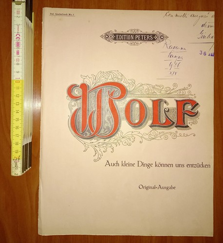 Wolf italienisches liederbuch - italienisches,