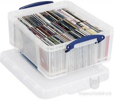 REALLY USEFUL – Contenitore  in PVC trasparente per 93 CD / 44 DVD