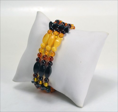 Bracciale ambra naturale - ambra, a