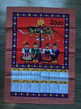 Asciugamano Strofinaccio Canovaccio  Serie Calendario  Tirolese 2000