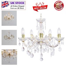 Lussuoso lampadario LED oro 5