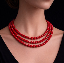 Collana 3 fili con perline