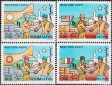 Somalia 1993 Aiuto Militare ONU/USA/Francia/Italia Aerei Aviazione 3v MNH