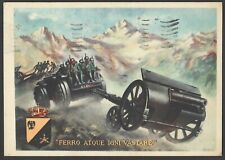 Cartolina Ferro Atque Igni Vastare Boccasile 3° Artiglieria Francobollo RARO