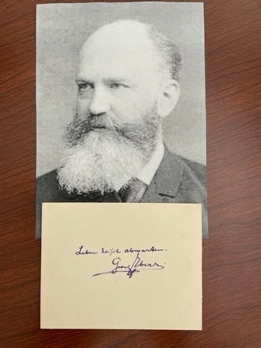 Citazione firmata georg ebers - firmata,