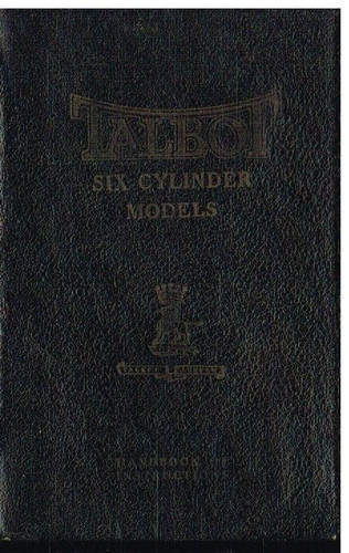 Talbot cyl model 75 - 6-cyl,