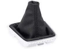 PER OPEL ZAFIRA C TOURER 2012-2019 CUFFIA LEVA CAMBIO PELLE NERA