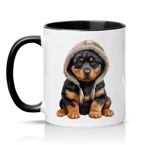 Rottweiler puppy winter - rottweiler,