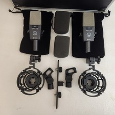 AKG C414 XLS/ST Coppia Microfoni Microfoni a Condensatore a Grande Diaframma Stereo Abbinati Microfoni