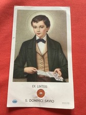 Rara reliquia San Domenico Savio allievo di Don Bosco fr.gli abiti 1957 OFFERTA OFFERTA