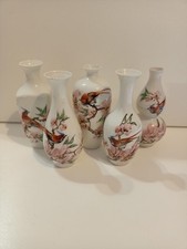 Lotto di 5 vasetti cinesi vintage - dipinti a mano - perfetti!
