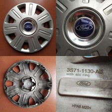 COPRICERCHIO 16" FORD C-MAX FOCUS MONDEO GALAXY BORCHIA CERCHIO COPRIMOZZO USATO