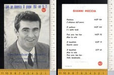38414] PESONAGGI FAMOSI  MUSICA CANTANTE - GIANNI MECCIA  AUTOGRAFO