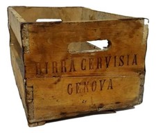 Rarissima cassa in legno birra