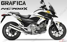 ADESIVI DECAL STICKERS PER HONDA NC700X NC 700 X RACING CARENA GRAFICA NERO ORO