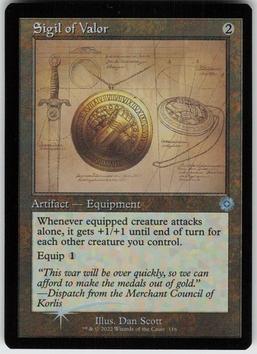Foil sigil valor - sigil, (schema)