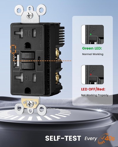 Suraielec presa gfci ampere - gfci,