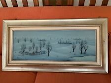 Dipinto Oslec Pirac olio su vetro. Opera n. 288. Misure 30x80. 