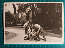 FOTO QUATTRO RAGAZZI UNIVERSITARI GIARDINI  ROMA 1949 ( F 39 )