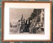 PIETRO MASCAGNI grande foto dedica firma, NERONE 1936 Roma con Aureliano Pertile