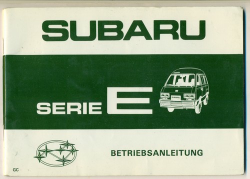 Subaru libero e10 manuale uso - libero,