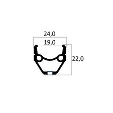 Cerchio 28" in Alluminio 1,75"