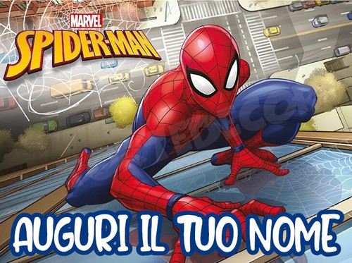 Cialda spiderman con nome - spiderman,