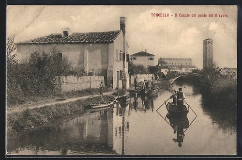 Torcello canale col ponte - col,