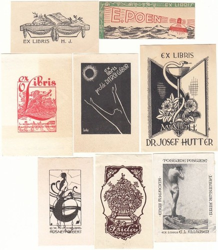 Exlibris bookplate fundus - 8,