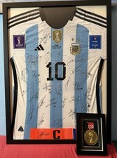 Maglia Lionel Messi autografata squadra completa Argentina certificata 