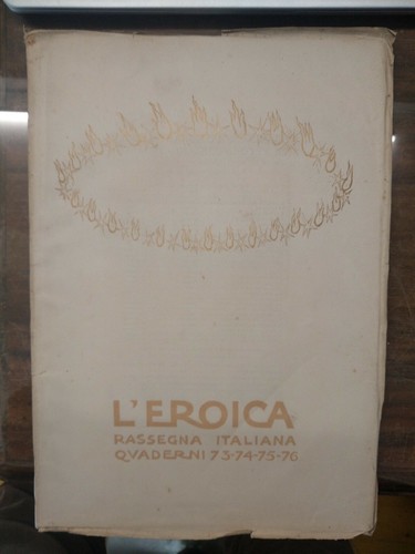 Eroica cozzani anno 1921 - l'eroica,