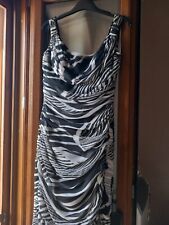 vestito donna elegante cerimonia effetto zebrato 
