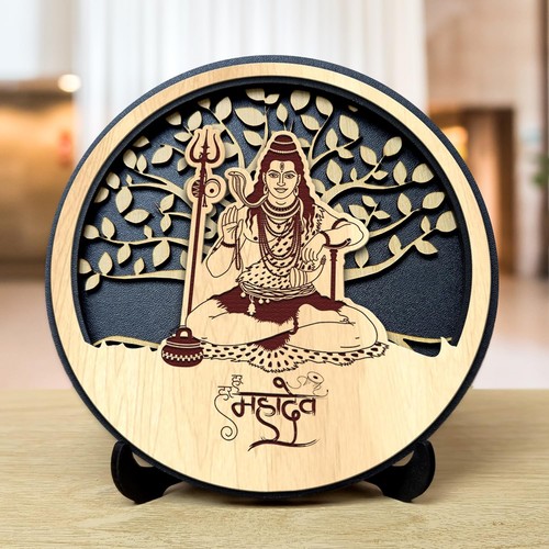 Shiva murti idolo legno - shiva,