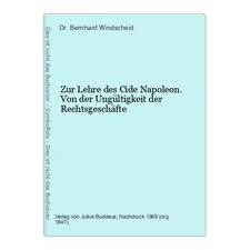 Zur lehre des cide - des, napoleon