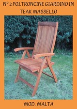 Set n° 2 sedie poltroncine