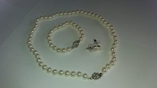 PARURE PERLE BIANCHE- COLLANA