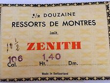 Mainspring Ressort Muelle Zugfeder Molla per ZENITH cal. 106  