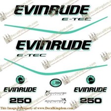 Evinrude 250hp E-Tec Decal Kit
