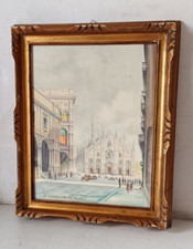 QUADRO ACQUERELLO ANNI 60 " IL